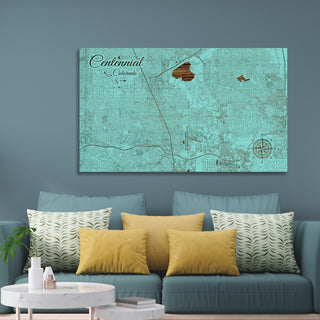 Centennial, Colorado Street Map