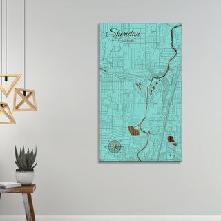 Sheridan, Colorado Street Map