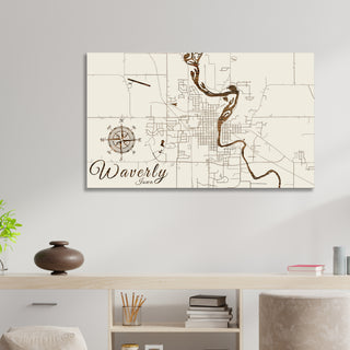Waverly, Iowa Street Map