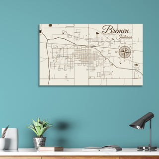 Bremen, Indiana Street Map