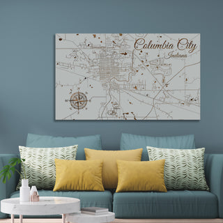 Columbia City, Indiana Street Map
