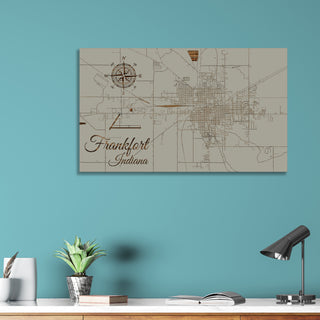 Frankfort, Indiana Street Map