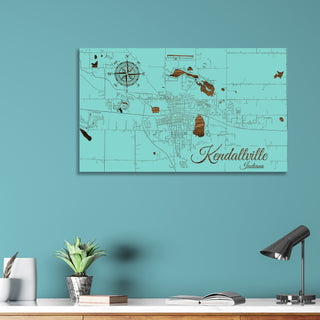 Kendallville, Indiana Street Map