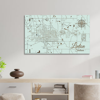 Linton, Indiana Street Map