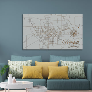 Mitchell, Indiana Street Map