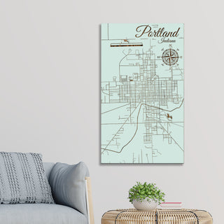 Portland, Indiana Street Map