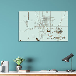 Rensselaer, Indiana Street Map
