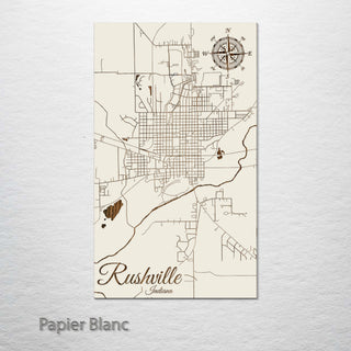 Rushville, Indiana Street Map