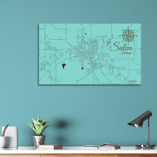 Salem, Indiana Street Map