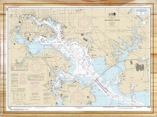 Baltimore Harbor Nautical Map (NOAA)