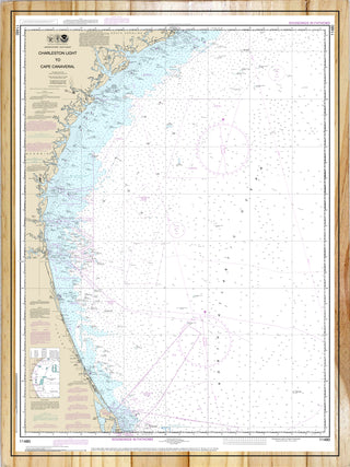 Charleston Light to Cape Canaveral Nautical Map (NOAA)