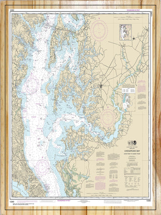 Chesapeake Bay Cove Point to Sandy Point Nautical Map (NOAA)