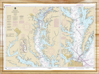 Chesapeake Bay Nautical Map (NOAA)