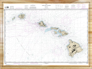 Hawaiian Islands Nautical Map (NOAA)
