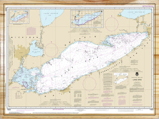 Lake Erie Nautical Map (NOAA)
