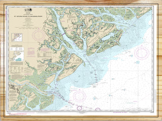 St. Helena Sound to Savannah River Nautical Map (NOAA)