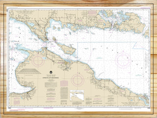Straits of Mackinac Nautical Map (NOAA)