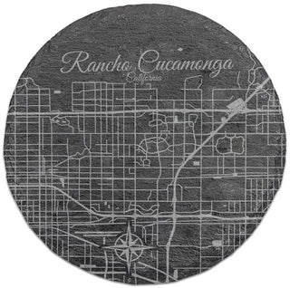 Rancho Cucamonga, California Round Slate Coaster