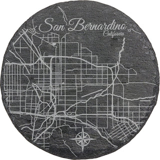 San Bernardino, California Round Slate Coaster
