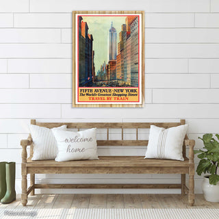Fifth Avenue, New York Travel Poster