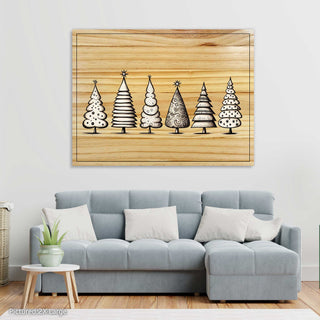 Cute Christmas Trees on Pine