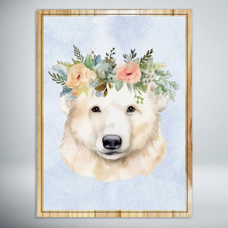 Polar Bear Flower Crown