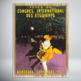 Celebrations of the International Student Congress, Bordeaux by Leonetto Cappiello (1907) Vintage Ad