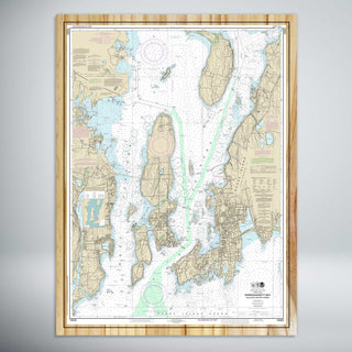 Narragansett Bay, RI Nautical Map (NOAA)