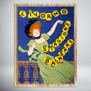 Livorno Stagione Balneare by Leonetto Cappiello (1901) Vintage Ad