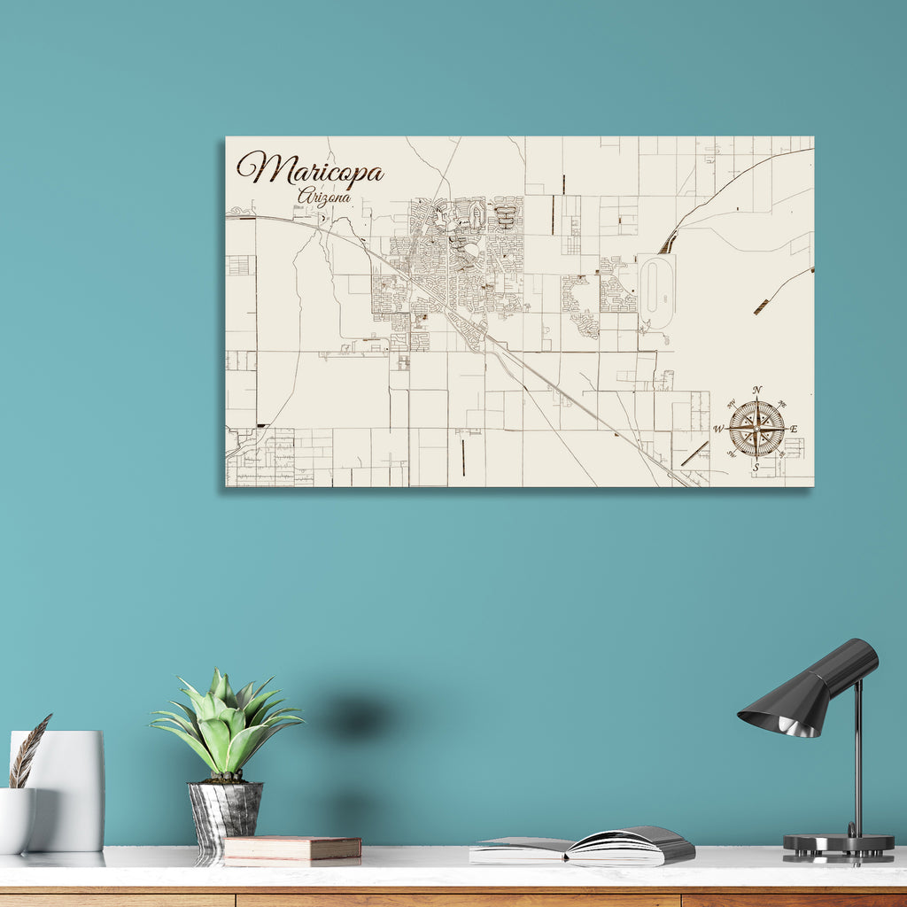 Maricopa, Arizona Street Map – Fire &amp; Pine