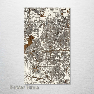 Arlington, Texas Street Map - Fire & Pine