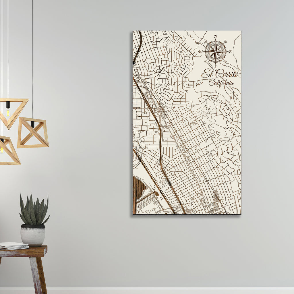 El Cerrito, California Street Map – Fire & Pine