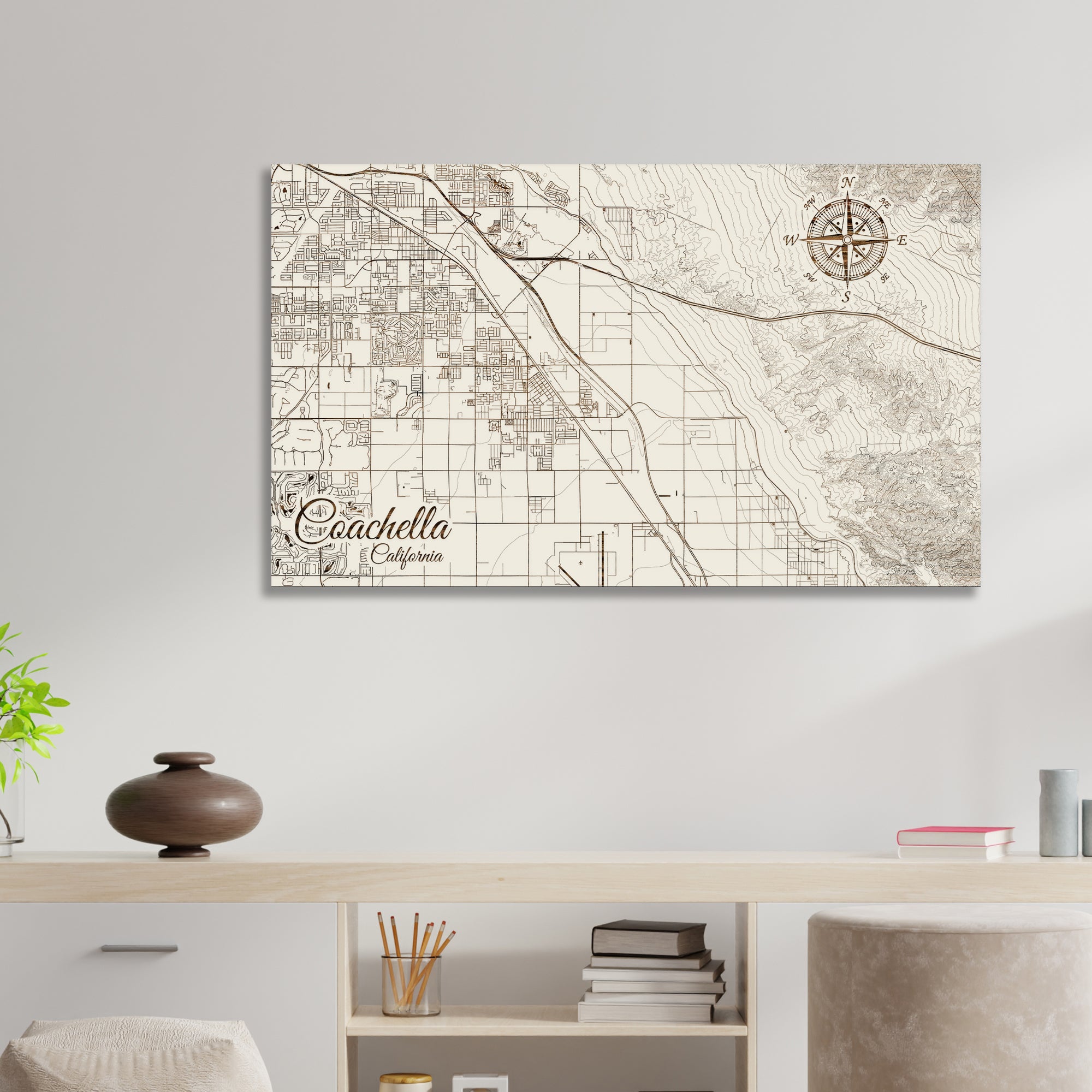 Coachella, California Street Map