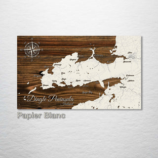 Dingle Peninsula, Ireland Whimsical Map - Fire & Pine
