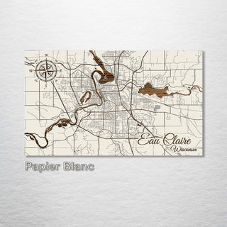 Eau Claire, Wisconsin Street Map - Fire & Pine