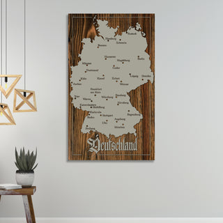 Map of Germany - Fire & Pine