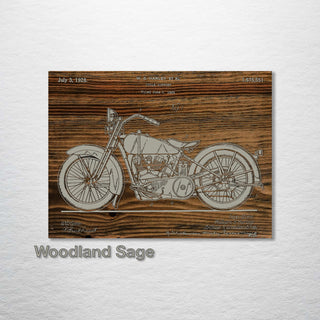 Harley Davidson Motorcycle 1925 (Inverted) - Fire & Pine