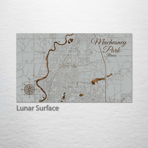 Machesney Park Illinois Street Map Fire Pine