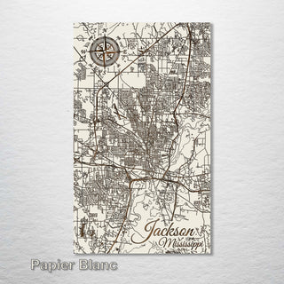 Jackson, Mississippi Street Map - Fire & Pine