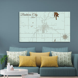Baldwin City, Kansas Street Map