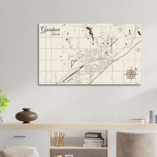 Gardner, Kansas Street Map