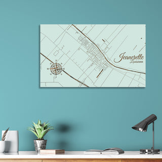 Jeanerette, Louisiana Street Map