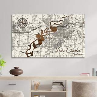 Lake Charles, Louisiana Street Map