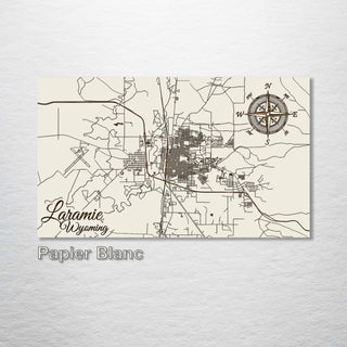 Laramie, Wyoming Street Map - Fire & Pine