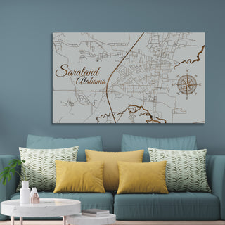 Saraland, Alabama Street Map