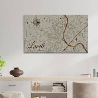 Lanett, Alabama Street Map