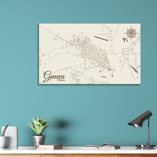 Geneva, Alabama Street Map