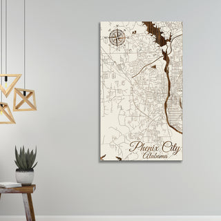 Phenix City, Alabama Street Map