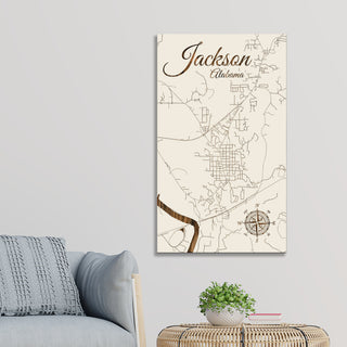 Jackson, Alabama Street Map