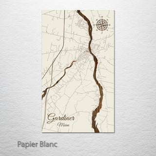 Gardiner, Maine Street Map